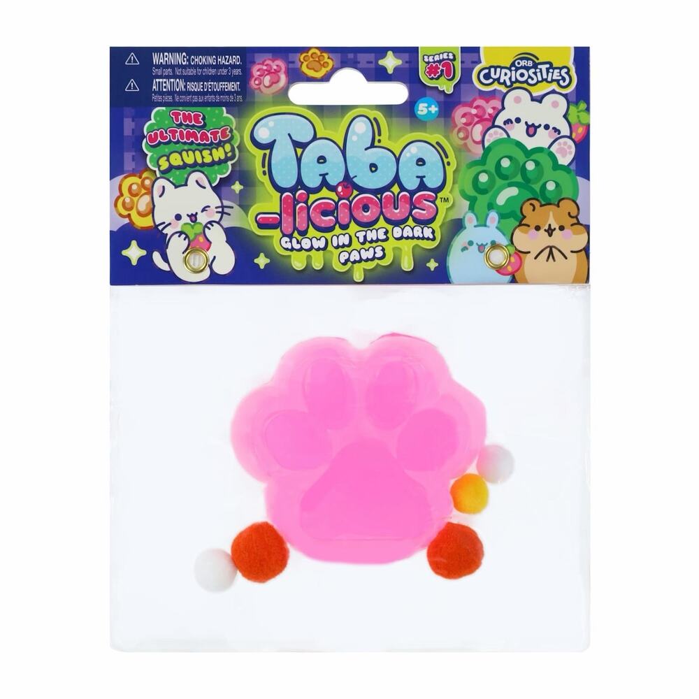 🔥Orb Curiosities Taba-licious Glow In Dark Paws Stress Relief Toy BNWT🔥